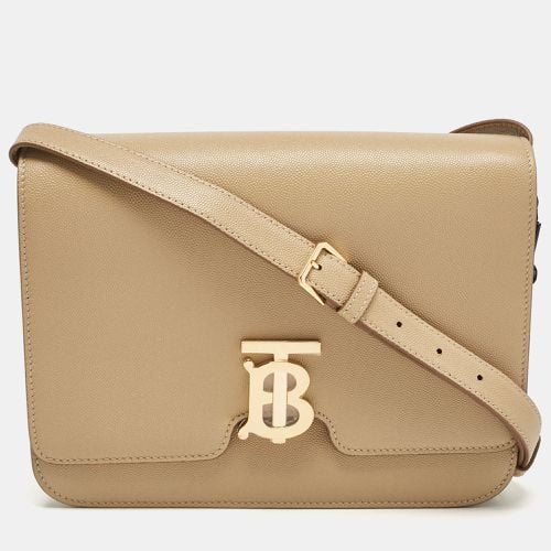 Archive Leather Medium TB Shoulder Bag - Burberry - Modalova