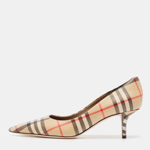 Vintage Check Pointed Toe Pumps Size 37 - Burberry - Modalova