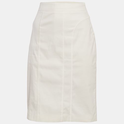 Off- Cotton Knee-Length Skirt M - Burberry - Modalova