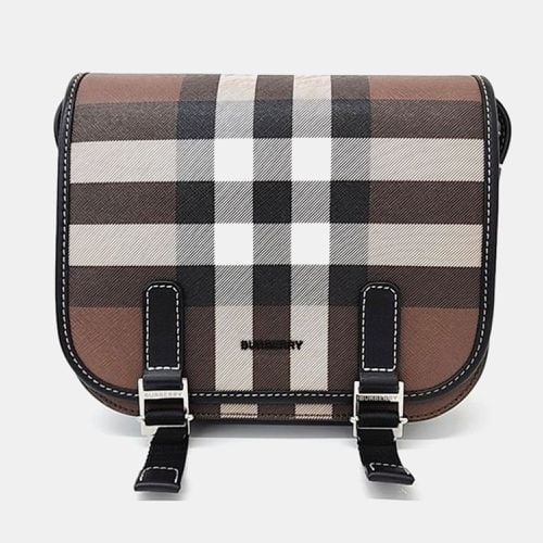 Multicolour Canvas and Leather Crossbody Bag - Burberry - Modalova