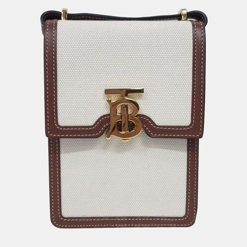 Ivory & Leather Robin Crossbody Bag - Burberry - Modalova