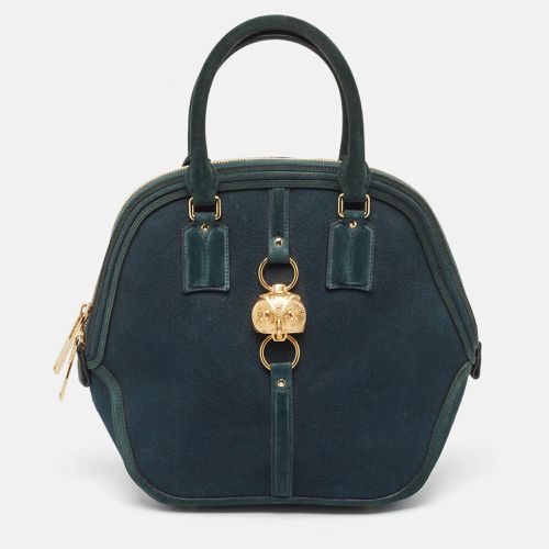 Dark Nubuck Leather Orchard Satchel - Burberry - Modalova