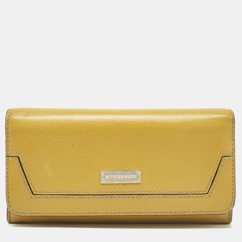 Leather Continental Wallet - Burberry - Modalova