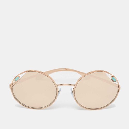 Rose Mirrored BV 6159 Round Sunglasses - Bvlgari - Modalova