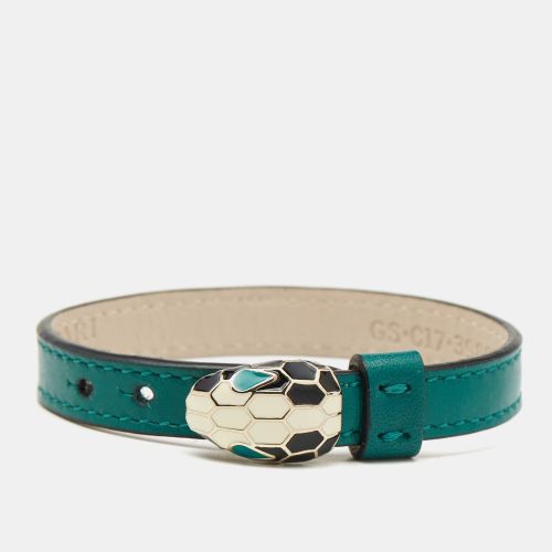 Serpenti Forever Enamel Leather Tone Bracelet - Bvlgari - Modalova