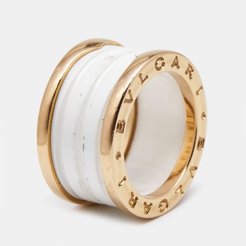 B.Zero1 4-Band Ceramic 18k Rose Ring Size 51 - Bvlgari - Modalova