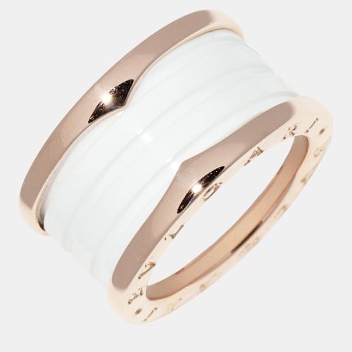 K PG Ceramic B.zero1 Ring 4 Band Pink Others - Bvlgari - Modalova