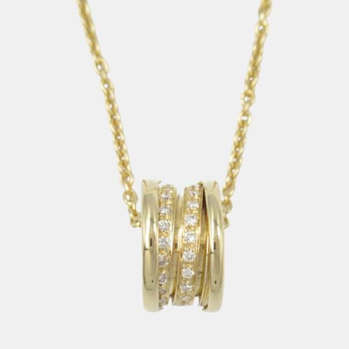 B-zero1 Diamond Necklace 18k Gold Clear Metal - Bvlgari - Modalova