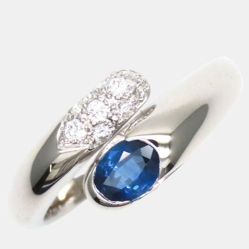 K Gold Diamond Sapphire Ring Size Japan 12 EU 52 - Bvlgari - Modalova