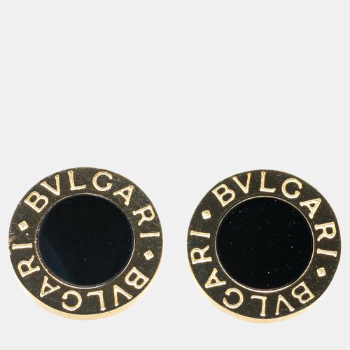 K Gold Onyx Stud Earrings - Bvlgari - Modalova