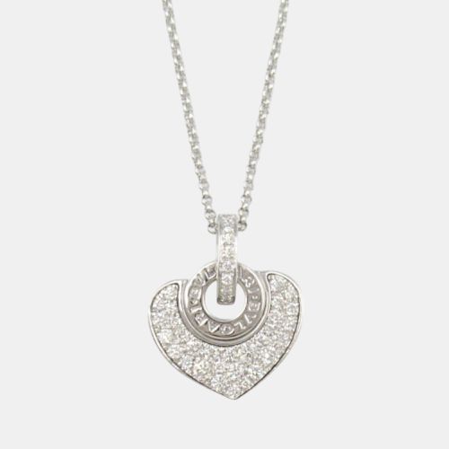 K Gold and Diamond Cuore Pendant Necklace - Bvlgari - Modalova