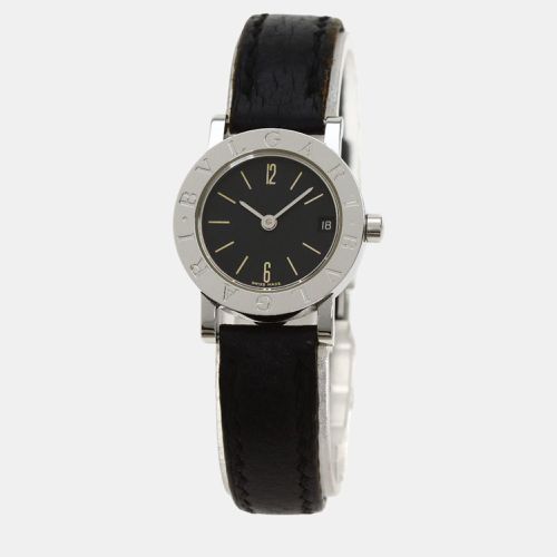 Stainless Steel Leather Watch - Bvlgari - Modalova