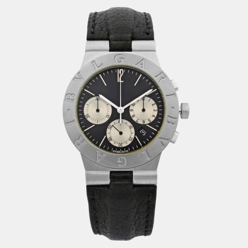 Diagono 18K White Gold Dial Quartz Unisex Watch Chw35G 35 mm - Bvlgari - Modalova