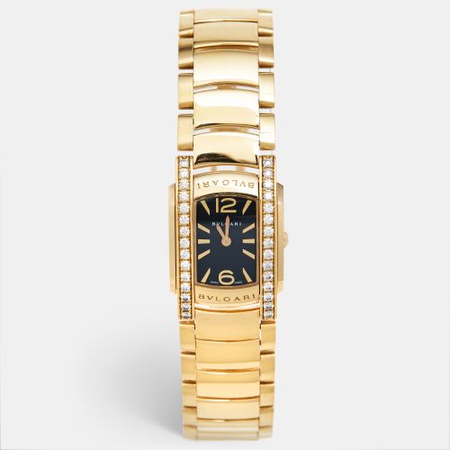 Diamond 18k Rose Gold Assioma AAP31BGD1G Women's Wristwatch 31 mm - Bvlgari - Modalova