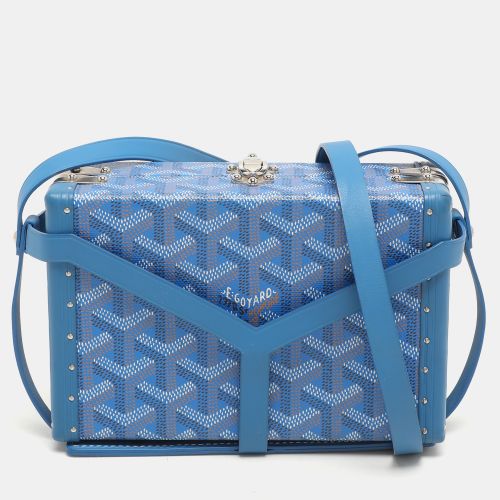 Ine Coated Canvas and Leather Minaudière Trunk Bag - Goyard - Modalova