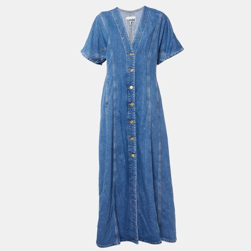 Future Denim Button Front Maxi Dress L - Ganni - Modalova