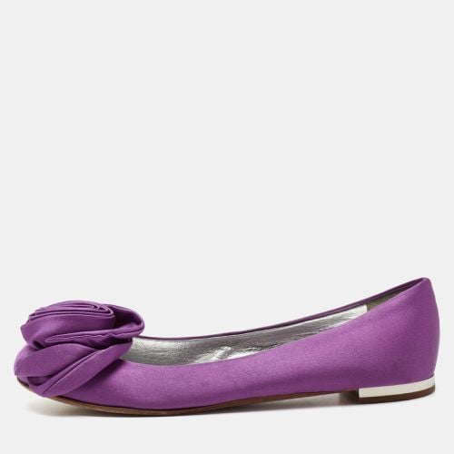 Satin Flower Applique Ballet Flats Size 37.5 - Giuseppe Zanotti - Modalova