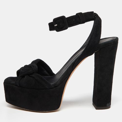 Knotted Suede Platform Ankle Strap Sandals Size 37 - Giuseppe Zanotti - Modalova