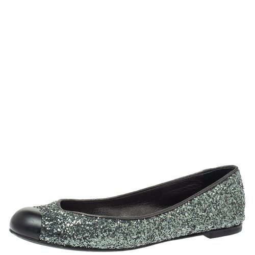 Glitter Fabric Cap Toe Ballet Flats Size 35 - Giuseppe Zanotti - Modalova