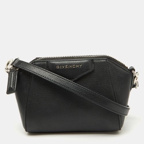 Leather Micro Antigona Shoulder Bag - Givenchy - Modalova