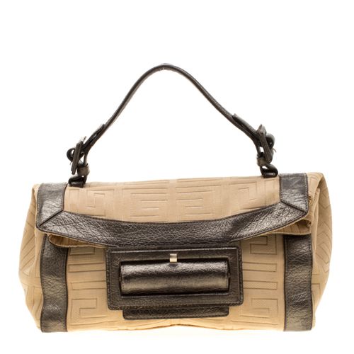 And Metallic Brown Canvas And Leather Satchel - Givenchy - Modalova