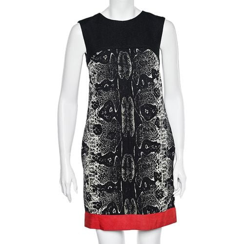 Printed Wool & Silk Paneled Shift Dress S - Giambattista Valli - Modalova