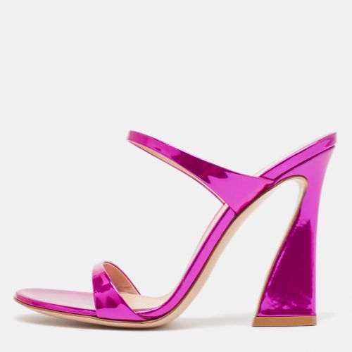 Metallic Leather Aura Sandals Size 36 - Gianvito Rossi - Modalova