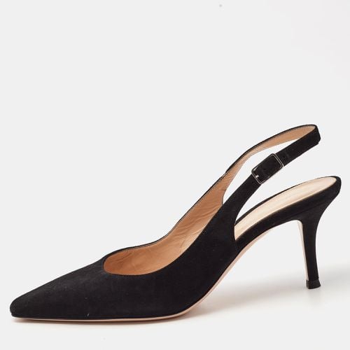 Suede Slingback Pumps 38.5 - Gianvito Rossi - Modalova