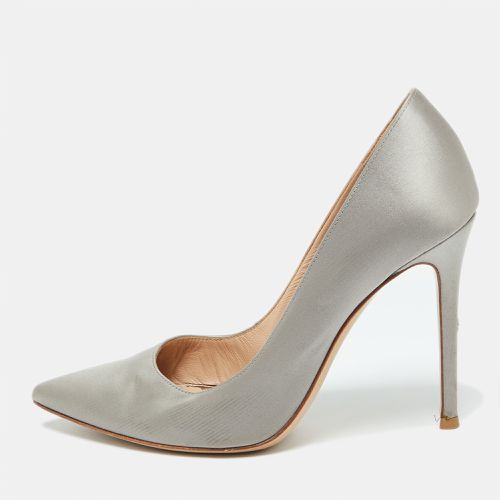 Satin Pointed Toe Pumps Size 38 - Gianvito Rossi - Modalova