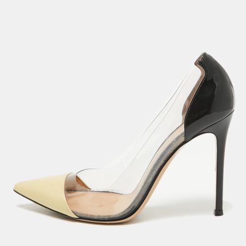 Beige Patent Leather and PVC Plexi Pumps Size 39 - Gianvito Rossi - Modalova