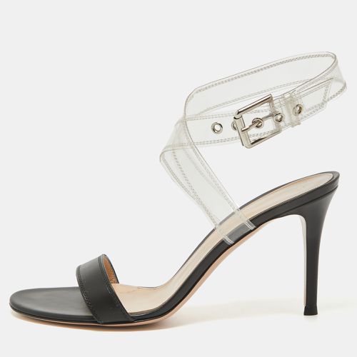 Leather and PVC Ankle Strap Sandals Size 38.5 - Gianvito Rossi - Modalova