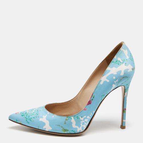 Floral Print Fabric Lisa Ponker Pumps Size 39 - Gianvito Rossi - Modalova