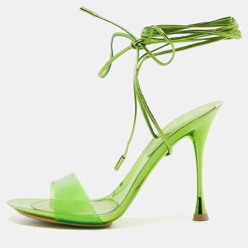 PVC and Leather Spice Ankle Tie Sandals Size 37 - Gianvito Rossi - Modalova