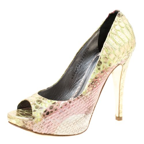 Python Peep Toe Platform Pumps Size 37 - Gina - Modalova