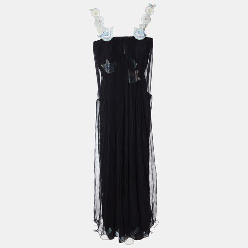 Tulle Embellished Flared Dress S - Giorgio Armani - Modalova