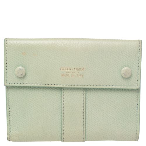 Leather French Wallet - Giorgio Armani - Modalova