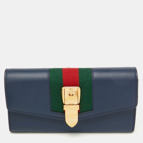 Leather Sylvie Continental Wallet - Gucci - Modalova