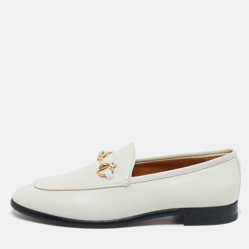 Leather Jordaan Slip On Loafers Size 40 - Gucci - Modalova