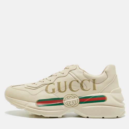 Leather Vintage Logo Rhyton Sneakers Size 41 - Gucci - Modalova