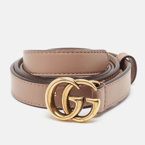 Light Leather GG Marmont Slim Buckle Belt 85CM - Gucci - Modalova