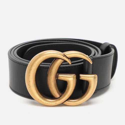 Leather GG Marmont Buckle Belt 95CM - Gucci - Modalova