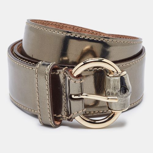 Patent Leather Bamboo Buckle Belt 85CM - Gucci - Modalova