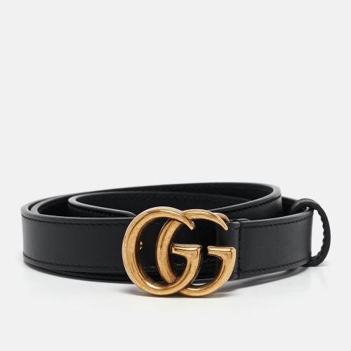 Leather GG Marmont Slim Belt 80 CM - Gucci - Modalova