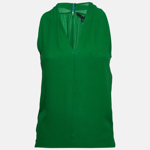 Silk Crepe V Neck Sleeveless Top S - Gucci - Modalova