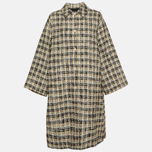 Tweed Button Front Long Coat M - Gucci - Modalova