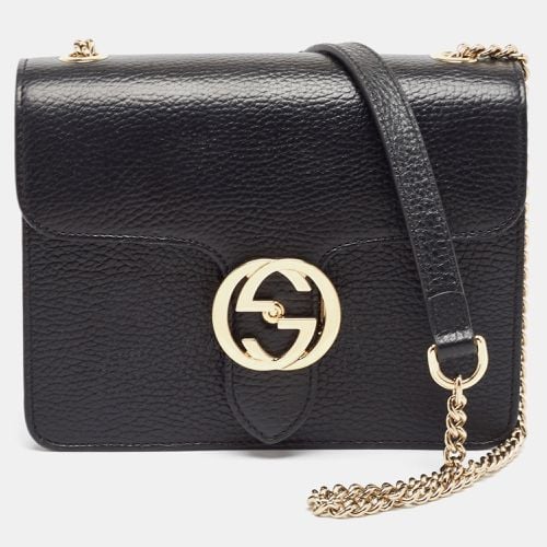 Leather Small Dollar Interlocking G Shoulder Bag - Gucci - Modalova