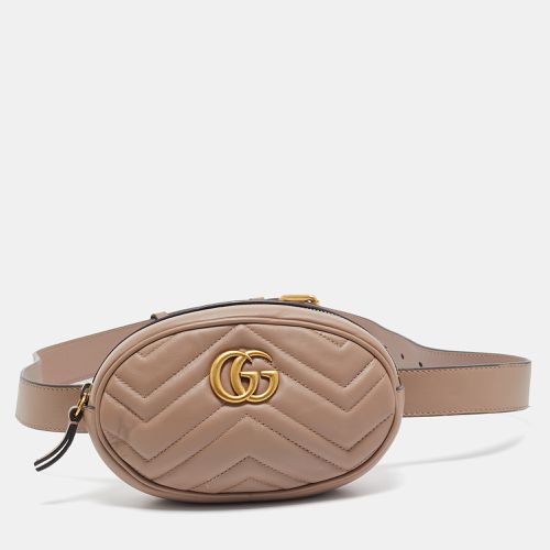 Matelassé Leather Mini GG Marmont Belt Bag - Gucci - Modalova