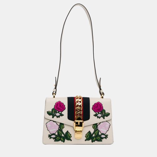 Small Floral Embroidered Sylvie Crossbody Bag - Gucci - Modalova