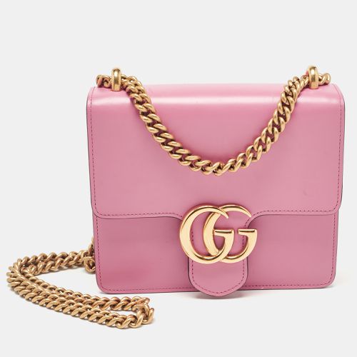 Leather Small GG Marmont Chain Shoulder Bag - Gucci - Modalova