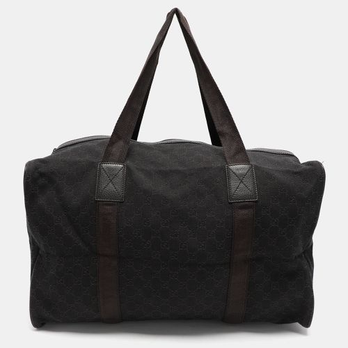 GG Canvas and Leather Duffel Bag - Gucci - Modalova